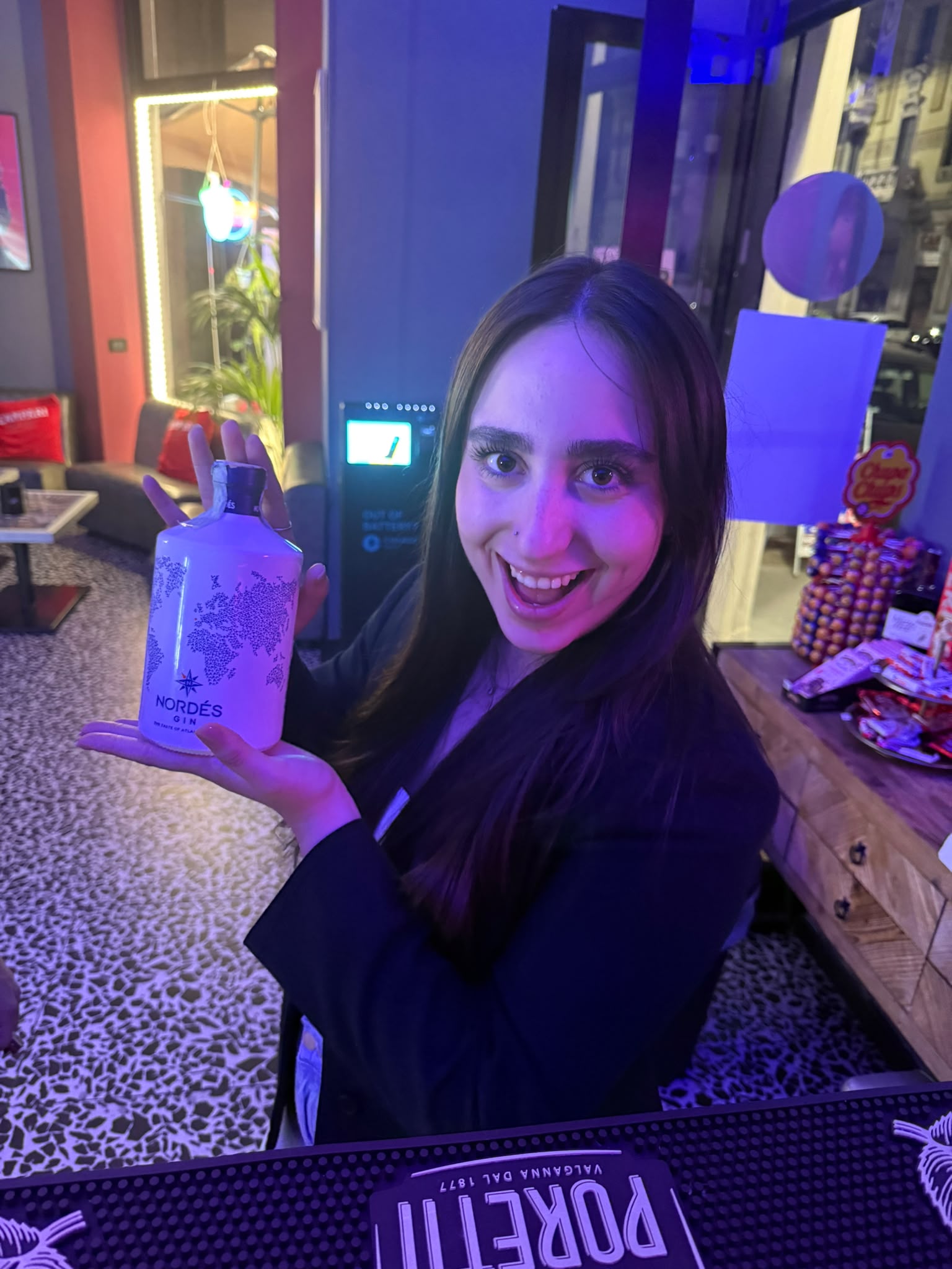 Holding drink